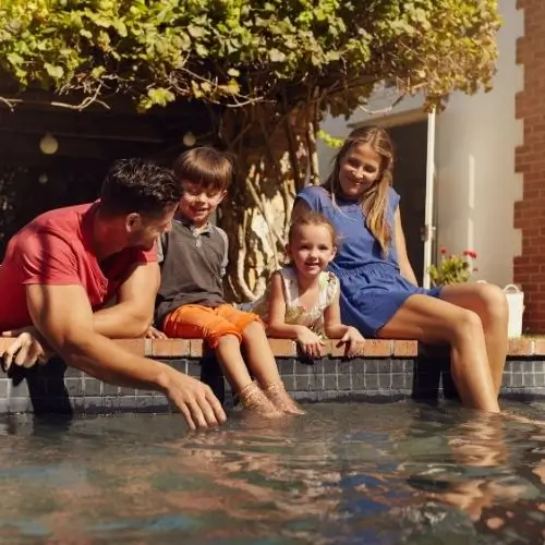 family fun at pool